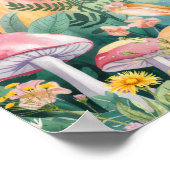 Sweet Dreams Woodland Deer & Rabbits Nursery  Poster (Ecke)