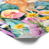 Sweet Dreams Woodland Deer & Rabbits Nursery  Poster (Ecke)