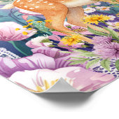 Sweet Dreams Woodland Deer & Rabbits Nursery  Poster (Ecke)