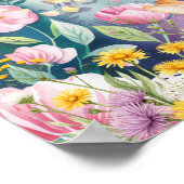 Sweet Dreams Woodland Deer & Rabbits Nursery  Poster (Ecke)