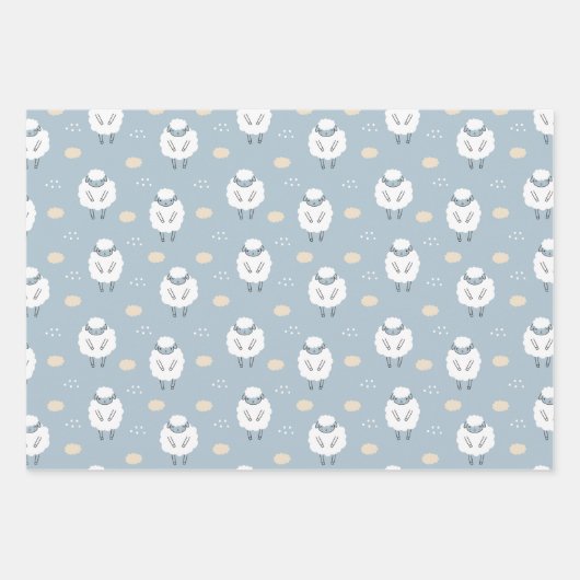 Sweet Dreams zählt Schafe Geschenkpapier Set (Vorderseite 3)