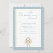 Sweet Dreams zählt Schafspuffdusche Einladung (Vorderseite)