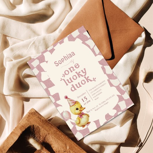 Sweet Duckling 1. Geburtstagsfeier Party Einladung