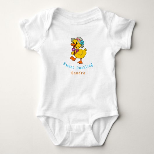Sweet Duckling Baby Strampler (Vorderseite)