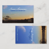 Sweet Dusk Skies Business Card Visitenkarte (Vorne/Hinten)