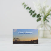 Sweet Dusk Skies Business Card Visitenkarte (Stehend Vorderseite)