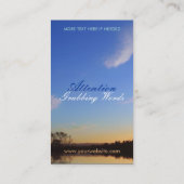 Sweet Dusk Skies Business Card Visitenkarte (Rückseite)