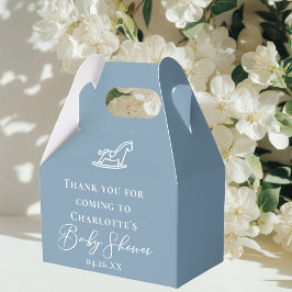 Sweet Dusty Blue Personalisiert Baby Dusche Geschenkschachtel