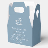 Sweet Dusty Blue Personalisiert Baby Dusche Geschenkschachtel (Geöffnet)