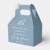 Sweet Dusty Blue Personalisiert Baby Dusche Geschenkschachtel (Vorderseite)