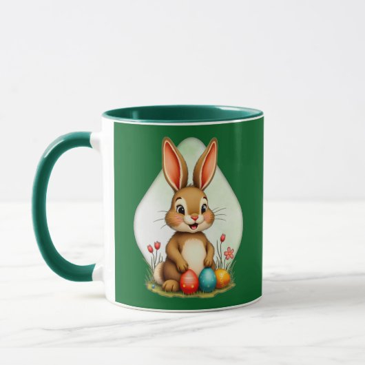 Sweet Easter Bunny – Sitting Cute Bunny - caneca Tasse (Links)