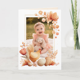 Sweet Easter Photo Card for Grandma and Grandpa Karte
