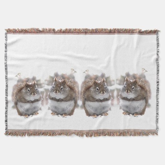 Sweet Eichhörnchen Throw Blanket Decke (Vorderseite)