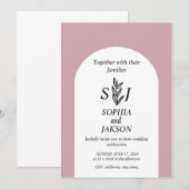 Sweet Einfache Minimalistische Hochzeit Einladung (Vorne/Hinten)