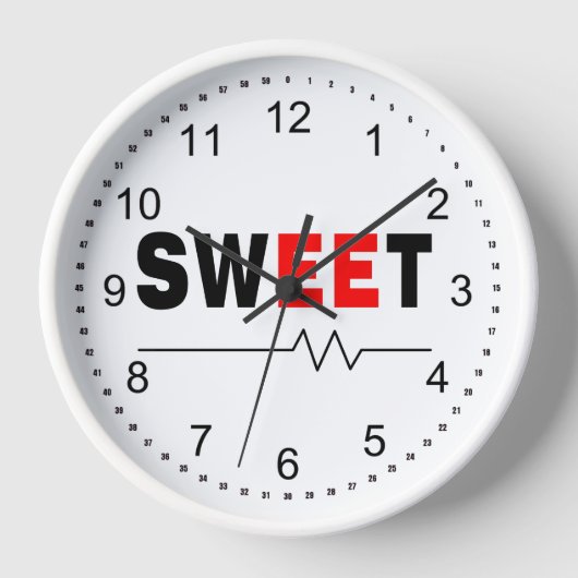 Sweet Electrical Engineer Uhr (Vorderseite)