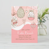 Sweet Elegance Easter Einladung (Stehend Vorderseite)