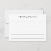 Sweet Elegance UAWG Choice Card RSVP Karte (Rückseite)