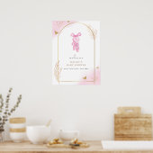 Sweet Elegant Arch Ballerina Begrüßungstücher Poster (Küche)