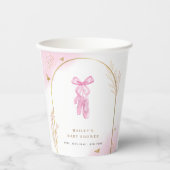 Sweet Elegant Arch Ballerina Shoes Baby Shower Pappbecher (Vorderseite)