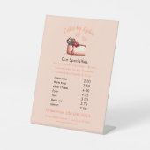 Sweet & Elegant Custom Dessert Menu Sockelschild (Vorderseite)