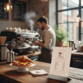 Sweet & Elegant Custom Dessert Menu Sockelschild