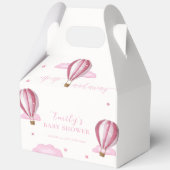 Sweet Elegant Hot Air Ballon Girl Baby Shower Geschenkschachtel (Vorderseite)