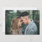 Sweet Elegant Script Foto Save The Date (Vorderseite)