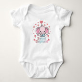 Sweet Elephant Baby Bodysuit Baby Strampler (Vorderseite)