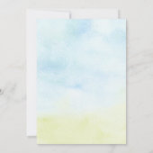 Sweet Elephant Baby Girl Shower Einladungen (Rückseite)