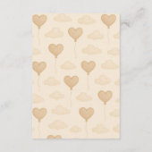 Sweet Elephant Baby Shower Enclosure Card Begleitkarte (Rückseite)