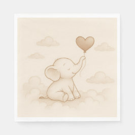 Sweet Elephant Baby Showpapier Napkins Serviette
