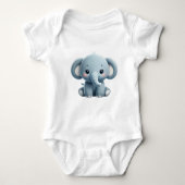 Sweet Elephant Baby Strampler (Vorderseite)
