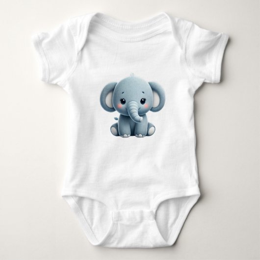 Sweet Elephant Baby Strampler (Vorderseite)