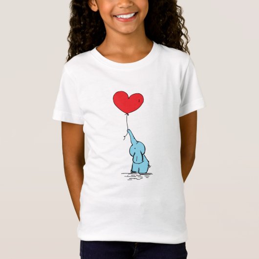 Sweet Elephant Liebe Kinder T-Shirt (Vorderseite)