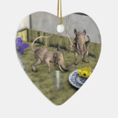 Sweet Elephant Mice Keramikornament (Rechts)