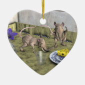 Sweet Elephant Mice Keramikornament (Vorne)