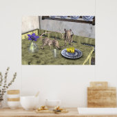 Sweet Elephant Mice Poster (Küche)