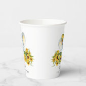 Sweet Elephant Neutral Baby Dusche Pappbecher (Links)