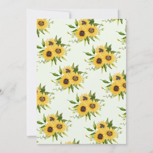 Sweet Elephant Neutral Baby Shower Einladung (Rückseite)