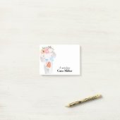 Sweet Elephant Personalisiert Post-it Klebezettel (Auf Schreibtisch)