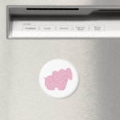 Sweet Elephant (Pink) Magnet (In Situ (Geschirrspüler))