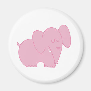 Sweet Elephant (Pink) Magnet