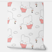 Sweet Elephant Seamless Pattern for Your Kid Room Tapete (Abrollen)