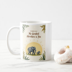 Sweet Elephant Vathers Day Mein Bestes Abenteuer Kaffeetasse