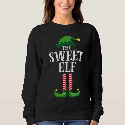 Sweet Elf Matching Family Group Weihnachts Party P Sweatshirt (Vorderseite)