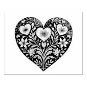 Sweet Embrace: Gouache Valentine Hearts Gummistempel (Prägung)