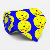 Sweet Emoji, Yellow Blue, Kunst von Kindern:) Krawatte (Gerollt)