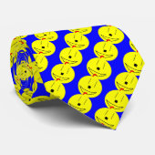Sweet Emoji, Yellow Blue, Kunst von Kindern:) Krawatte (Gerollt)