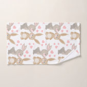 Sweet Enamored Bunnies Badhandtuch Set (Handtuch)