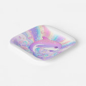 Sweet Enchanted Dolphin Baby Dusche Pappteller (Gewinkelt)